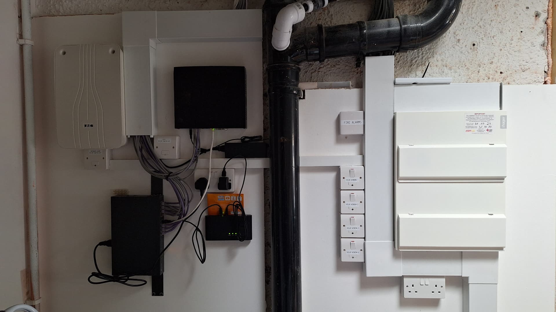consumer unit and fire alarm installation by EGFF Ltd in Essex