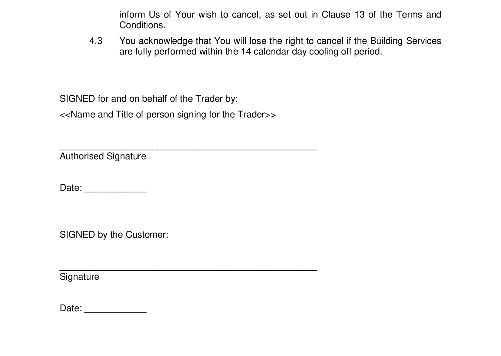 terms